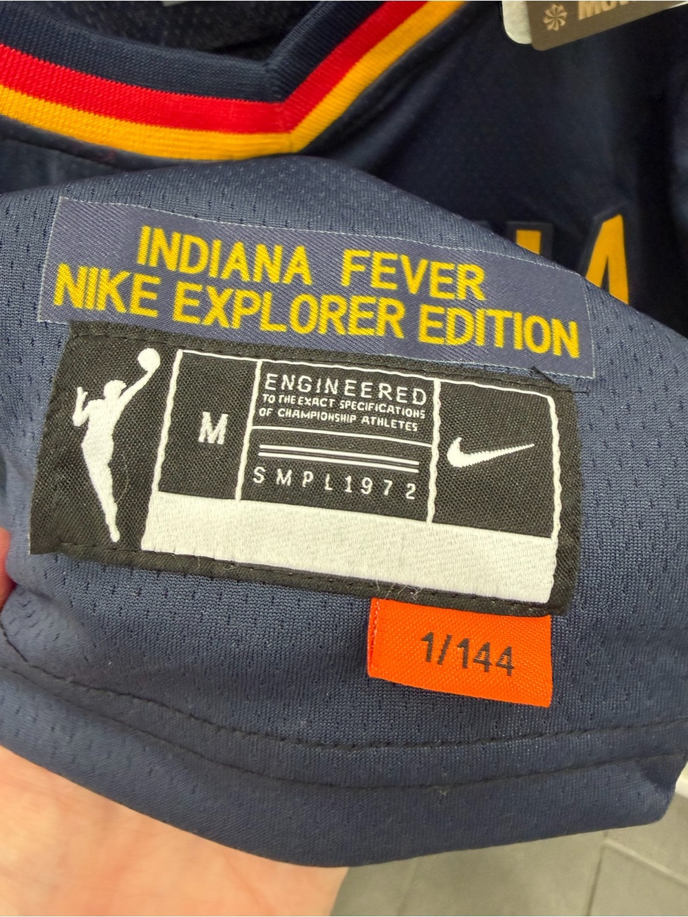Sophie Cunningham New NikeIndiana Fever Navy, Red & Gold Explorer Edition Jersey - Picture 4 of 13